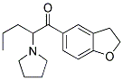 1-(2,3-dihydrobenzofuran-5-yl)-2-(pyrrolidin-1-yl)pentan-1-one Struktur