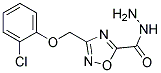 3-[(2-CHLOROPHENOXY)METHYL]-1,2,4-OXADIAZOLE-5-CARBOXHYDRAZIDE Struktur