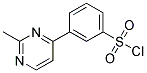 3-(2-METHYL-4-PYRIMIDINYL)BENZENESULPHONYL CHLORIDE Struktur