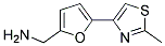 [5-(2-METHYL-1,3-THIAZOL-4-YL)-2-FURYL]METHYLAMINE Struktur