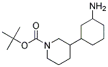 TERT-BUTYL 3-(3-AMINOCYCLOHEXYL)PIPERIDINE-1-CARBOXYLATE Struktur