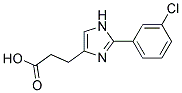 3-[2-(3-CHLOROPHENYL)IMIDAZOL-4-YL]PROPIONIC ACID Struktur