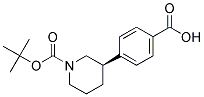 N-BOC-(R)-3-(4-CARBOXYPHENYL)-PIPERIDINE Struktur