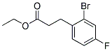 3-(2-BROMO-4-FLUORO-PHENYL)-PROPIONIC ACID ETHYL ESTER Struktur