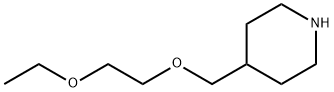 4-[(2-ETHOXYETHOXY)METHYL]PIPERIDINE Struktur