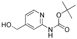 TERT-BUTYL 4-(HYDROXYMETHYL)PYRIDIN-2-YLCARBAMATE Struktur