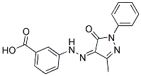 3-[N'-(3-METHYL-5-OXO-1-PHENYL-1,5-DIHYDRO-PYRAZOL-4-YLIDENE)-HYDRAZINO]-BENZOIC ACID Struktur