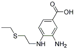 3-AMINO-4-(2-ETHYLSULFANYL-ETHYLAMINO)-BENZOIC ACID Struktur