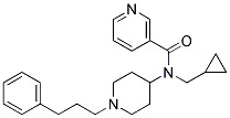 N-(CYCLOPROPYLMETHYL)-N-[1-(3-PHENYLPROPYL)PIPERIDIN-4-YL]NICOTINAMIDE Struktur