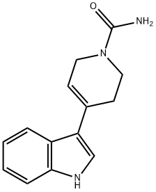 4-(1H-INDOL-3-YL)-3,6-DIHYDROPYRIDINE-1(2H)-CARBOXAMIDE Struktur