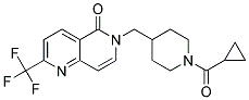 6-([1-(CYCLOPROPYLCARBONYL)PIPERIDIN-4-YL]METHYL)-2-(TRIFLUOROMETHYL)-1,6-NAPHTHYRIDIN-5(6H)-ONE Struktur