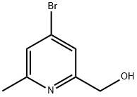 (4-BROMO-6-METHYL-PYRIDIN-2-YL)-METHANOL Struktur