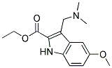 3-DIMETHYLAMINOMETHYL-5-METHOXY-1H-INDOLE-2-CARBOXYLIC ACID ETHYL ESTER Struktur