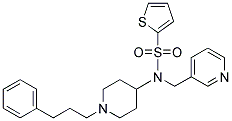 N-[1-(3-PHENYLPROPYL)PIPERIDIN-4-YL]-N-(PYRIDIN-3-YLMETHYL)THIOPHENE-2-SULFONAMIDE