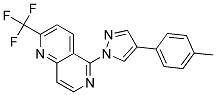 5-[4-(4-METHYLPHENYL)-1H-PYRAZOL-1-YL]-2-(TRIFLUOROMETHYL)-1,6-NAPHTHYRIDINE Struktur