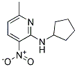 CYCLOPENTYL-(6-METHYL-3-NITRO-PYRIDIN-2-YL)-AMINE Struktur