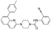 N-(2-CYANOPHENYL)-4-[8-(4-METHYLPHENYL)QUINOLIN-2-YL]PIPERAZINE-1-CARBOXAMIDE