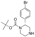 (R)-2-(4-BROMO-PHENYL)-PIPERAZINE-1-CARBOXYLIC ACID TERT-BUTYL ESTER Struktur