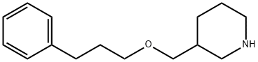 3-[(3-PHENYLPROPOXY)METHYL]PIPERIDINE Struktur