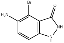 5-AMINO-4-BROMO-3-HYDROXY (1H)INDAZOLE Struktur