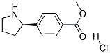 (R)-METHYL 4-(PYRROLIDIN-2-YL)BENZOATE HYDROCHLORIDE Struktur