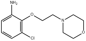 3-CHLORO-2-[2-(4-MORPHOLINYL)ETHOXY]PHENYLAMINE Struktur