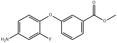 METHYL 3-(4-AMINO-2-FLUOROPHENOXY)BENZOATE Struktur