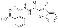 2-[N'-(3-CHLORO-BENZO[B]THIOPHENE-2-CARBONYL)-HYDRAZINOCARBONYL]-BENZOIC ACID Struktur