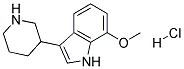 7-METHOXY-3-(PIPERIDIN-3-YL)-1H-INDOLE HYDROCHLORIDE Struktur