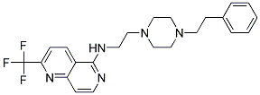 N-(2-[4-(2-PHENYLETHYL)PIPERAZIN-1-YL]ETHYL)-2-(TRIFLUOROMETHYL)-1,6-NAPHTHYRIDIN-5-AMINE