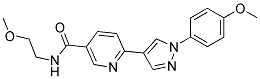 N-(2-METHOXYETHYL)-6-[1-(4-METHOXYPHENYL)-1H-PYRAZOL-4-YL]NICOTINAMIDE Struktur