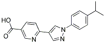 6-[1-(4-ISOPROPYLPHENYL)-1H-PYRAZOL-4-YL]NICOTINIC ACID Struktur