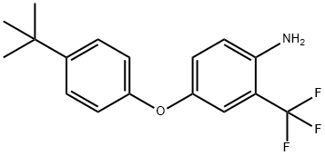 4-[4-(TERT-BUTYL)PHENOXY]-2-(TRIFLUOROMETHYL)-PHENYLAMINE Struktur