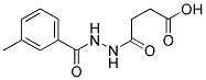 4-[N'-(3-METHYL-BENZOYL)-HYDRAZINO]-4-OXO-BUTYRIC ACID Struktur