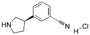 (R)-3-(PYRROLIDIN-3-YL)BENZONITRILE HYDROCHLORIDE Struktur