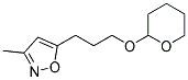 3-METHYL-5-[3-(TETRAHYDRO-PYRAN-2-YLOXY)-PROPYL]-ISOXAZOLE Struktur