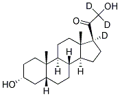 5BETA-PREGNAN-3ALPHA,21-DIOL-20-ONE-17ALPHA,21,21-D3 Struktur