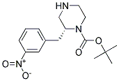 (R)-2-(3-NITRO-BENZYL)-PIPERAZINE-1-CARBOXYLIC ACID TERT-BUTYL ESTER Struktur