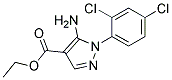 ETHYL 5-AMINO-1-(2,4-DICHLOROPHENYL)-1H-PYRAZOLE-4-CARBOXYLATE Struktur