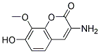 3-AMINO-7-HYDROXY-8-METHOXY-CHROMEN-2-ONE Struktur