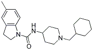 N-[1-(CYCLOHEXYLMETHYL)PIPERIDIN-4-YL]-5-METHYLINDOLINE-1-CARBOXAMIDE Struktur