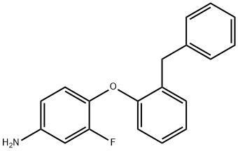 4-(2-BENZYLPHENOXY)-3-FLUOROANILINE Struktur