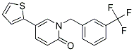 5-THIEN-2-YL-1-[3-(TRIFLUOROMETHYL)BENZYL]PYRIDIN-2(1H)-ONE Struktur