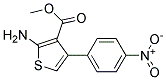 METHYL 2-AMINO-4-(4-NITROPHENYL)THIOPHENE-3-CARBOXYLATE Struktur