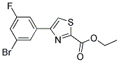 4-(3-BROMO-5-FLUORO-PHENYL)-THIAZOLE-2-CARBOXYLIC ACID ETHYL ESTER Struktur