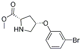 METHYL (2S,4S)-4-(3-BROMOPHENOXY)-2-PYRROLIDINECARBOXYLATE Struktur