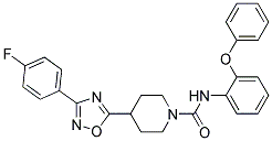 4-[3-(4-FLUOROPHENYL)-1,2,4-OXADIAZOL-5-YL]-N-(2-PHENOXYPHENYL)PIPERIDINE-1-CARBOXAMIDE Struktur