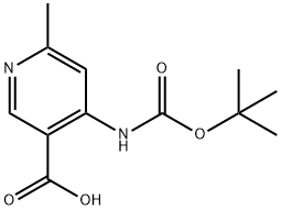 4-TERT-BUTOXYCARBONYLAMINO-6-METHYL-NICOTINIC ACID Struktur