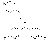 4-(2-[BIS-(4-FLUORO-PHENYL)-METHOXY]-ETHYL)-PIPERIDINE Struktur