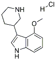 4-METHOXY-3-(PIPERIDIN-3-YL)-1H-INDOLE HYDROCHLORIDE Struktur